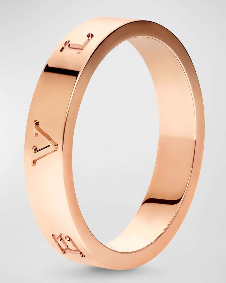 BULGARI Plain Band Ring in 18K Rose Gold